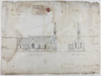 Historic plan of Church at Ugthorpe 1850